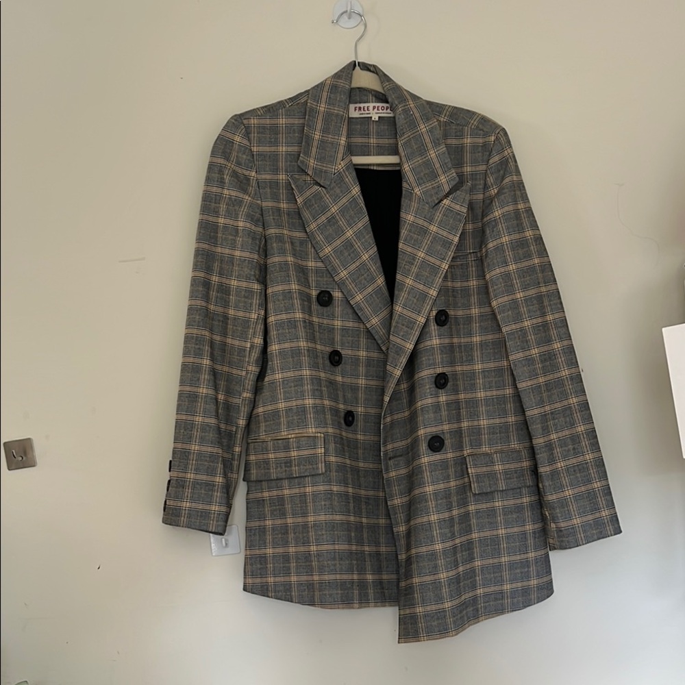 Free People Oversized Double Breasted Blazer